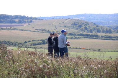 The pilots in action