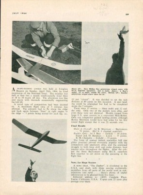 Foam winged Zeitgeist in 1964