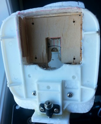 old plastic firewall and foam removed &amp; replaced with a new ply firewall
