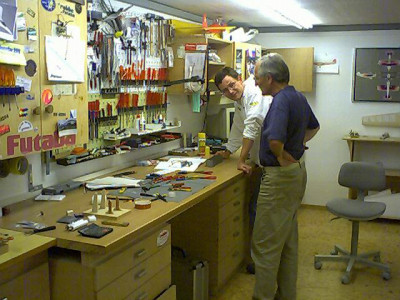 Urs (white shirt) with my helper &amp; guide Rudi.