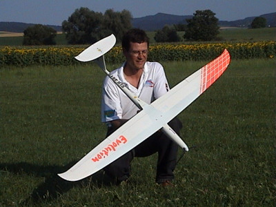 The man himself after winning the 2002 F5B World Championships