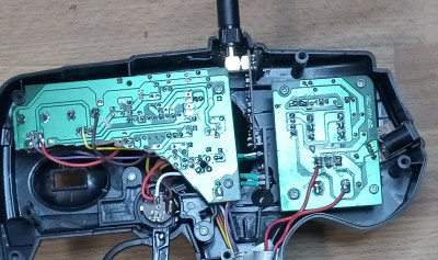 NRF+PA with 5v converter, edgewise on