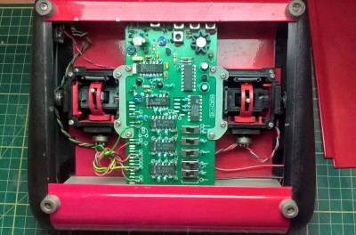 This one looks complete inside with a single board for Encoder and RF