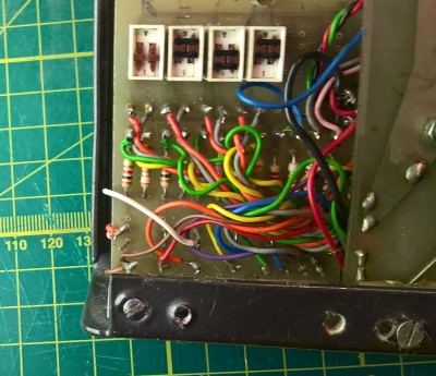 Here is the Encoder - you can make out letters over the little switches R, E, A, M for each channel designation (picture upside down)