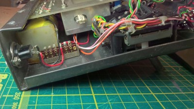 The RF board has a screened section where the crystal plugs in