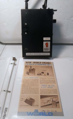 WORLD ENGINES 1CH DIGIT MIGIT conversion w/period advertisement.