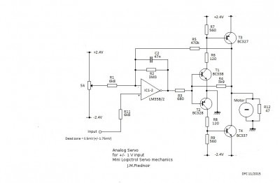 Final working servo schematic